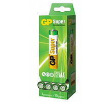 Батарейка GP SUPER ALKALINE 1.5 24A-2DP40-S4 LR03 лужна, LR03 AAA (4891199071850)