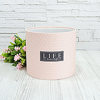Шляпная коробка "LIFE IS BEAUTIFUL" 16 см