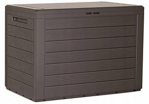 Ящик для зовнішнього зберігання PROSPERPLAST WOODEBOX 190 л, коричневий, фото 3