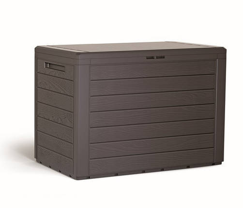 Ящик для зовнішнього зберігання PROSPERPLAST WOODEBOX 190 л, коричневий, фото 1
