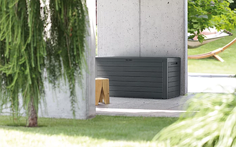 Ящик для зовнішнього зберігання PROSPERPLAST WOODEBOX 190 л, коричневий, фото 4