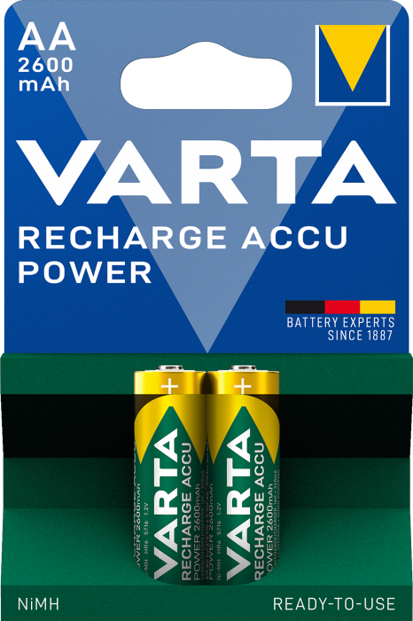 Аккумуляторы AA Ni-MH 2600 мАh 1.2V VARTA RECHARGEABLE ACCU BLI2