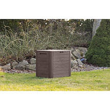 Ящик для зовнішнього зберігання PROSPERPLAST WOODEBOX 140 л, коричневий, фото 6