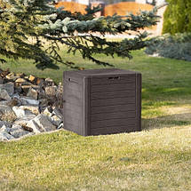 Ящик для зовнішнього зберігання PROSPERPLAST WOODEBOX 140 л, коричневий, фото 5