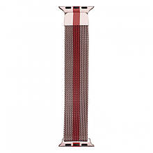 Ремінець для Apple Watch (38-40mm) Milanese Loop Pink-Red