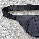 Чоловіча чорна бананка з брендовим лого, фото 3