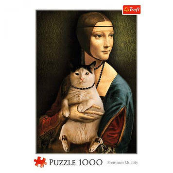 Пазли "Дама з котом", 1000 елементів
