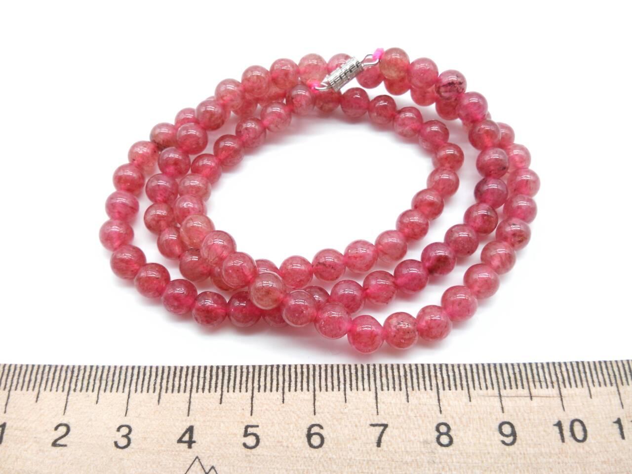 Буси з турмаліну (рубілет) 150 ct, довжина 54 см, вага 30 г, 63160 (1)
