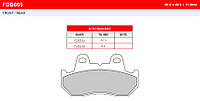 FDB665P мотоколодки Ferodo HONDA CBR / Steed VT 800/Magna VF 750-1000. Honda cb/Honda GL...