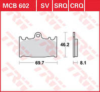 Мото колодки тормозные TRW LUCAS MCB602 передние для мотоцикла Kawasaki,Suzuki,Husaberg