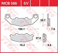 Мотоколодки TRW LUCAS MCB586 KAWASAKI GPZ 500/ KAWASAKI Ninja EX 250/KAWASAKI ZR аналог FDB 508