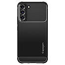 Чохол Spigen для Samsung Galaxy S22 — Rugged Armor, Black (ACS03986), фото 3