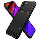 Чохол Spigen для Samsung Galaxy S22 — Rugged Armor, Black (ACS03986), фото 5