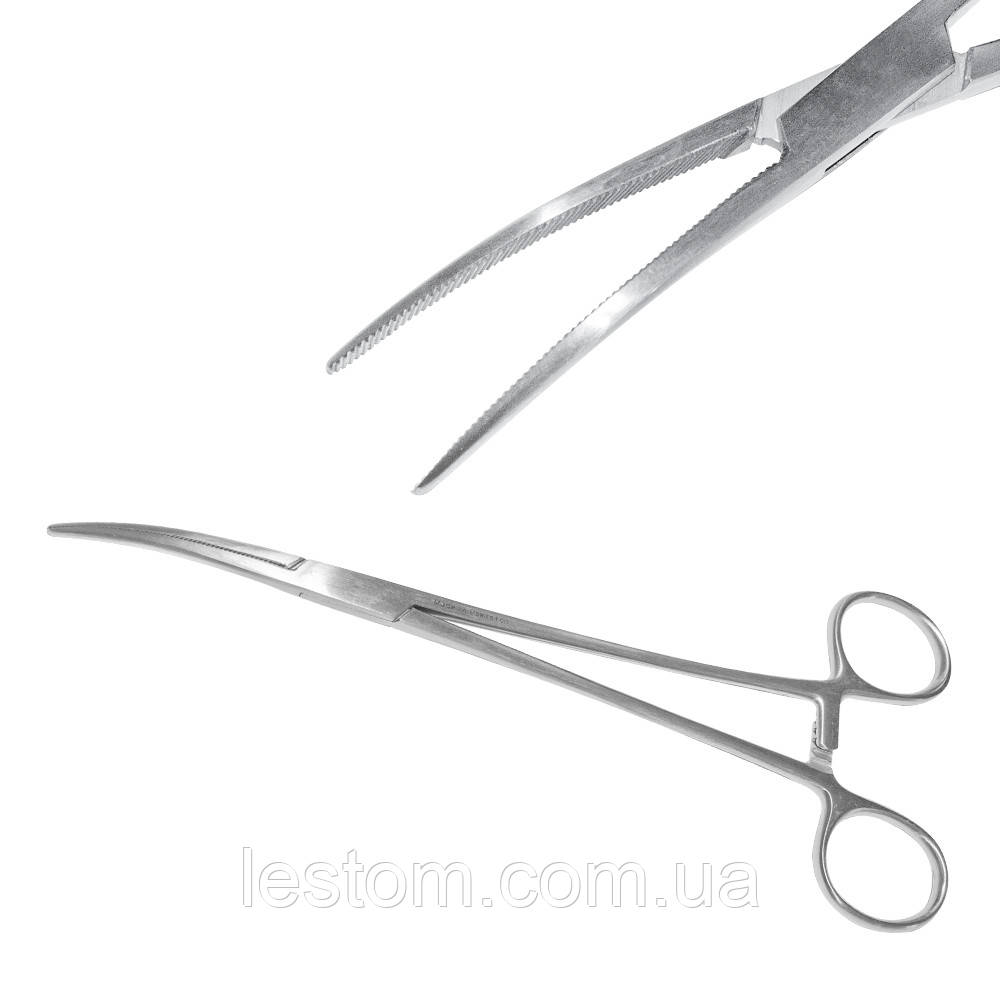 Затискач судинний Bengolea, зігнутий, Surgicon довжина 20 см
