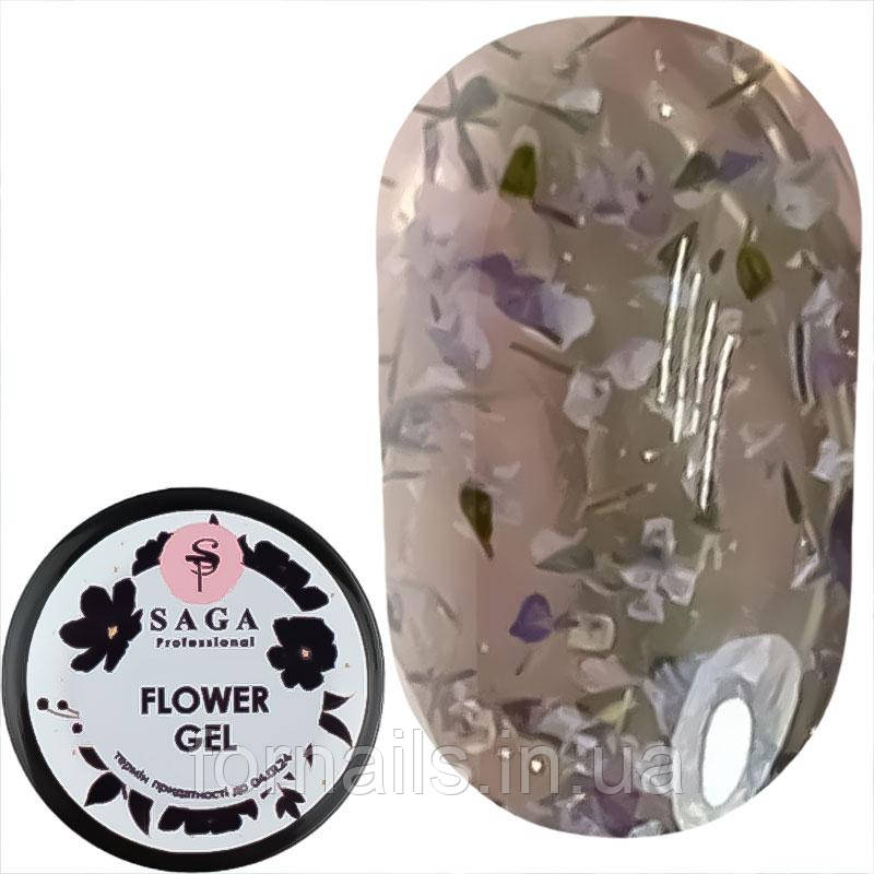 Гель SAGA Flower Fairy Gel №1 із сухоцвітами, 5 мл