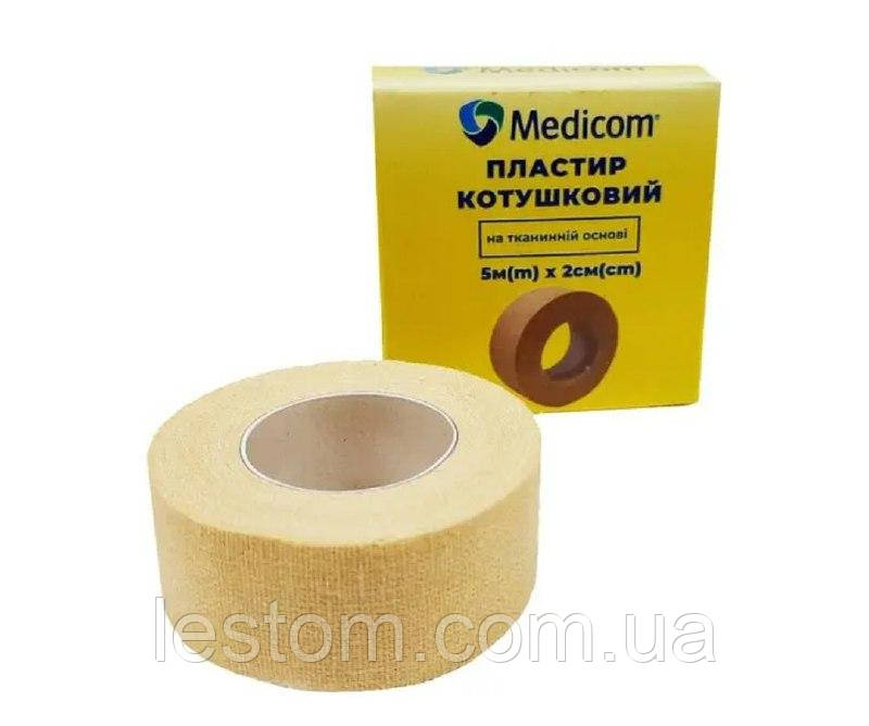 Пластир медичний котушковий на тканинній основі, 5м x 2см MEDICOM