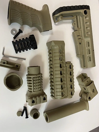 Комплект DLG Tactical на АК-47/74 Обважування на АК Пістолетна ручка Приклад на АК-47 Цівка на АК-47, фото 1