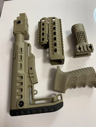 Комплект DLG Tactical на АК-47/74 Обважування на АК Пістолетна ручка Приклад на АК-47 Цівка на АК-47, фото 2
