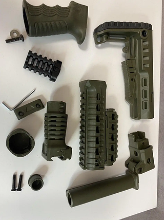 Комплект DLG Tactical на АК-47/74 ¦Обважування на АК Пістолетна ручка Приклад на АК-47 Цівка на АК-47, фото 1