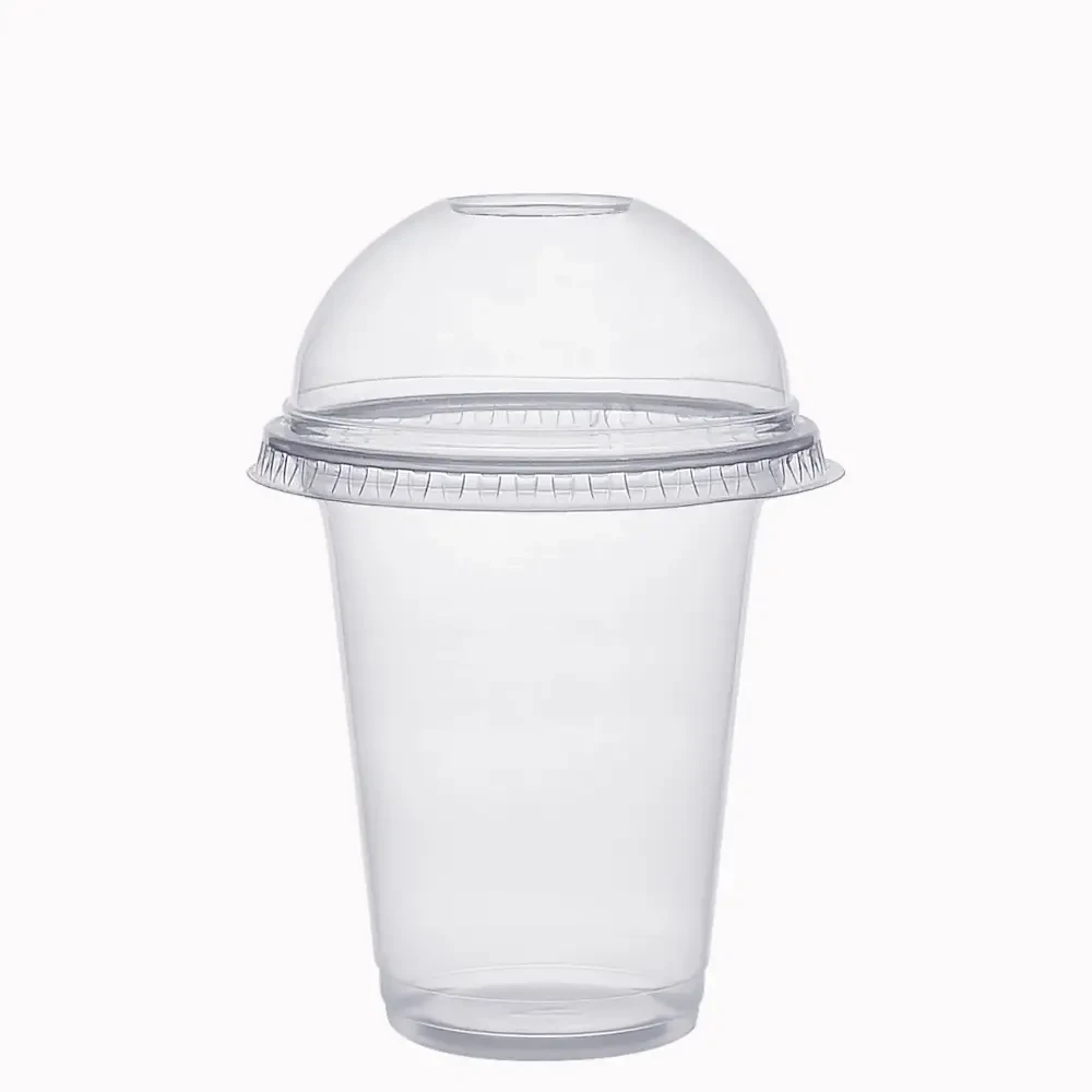 Стакани пластикові під купольну кришку "У" 400 мл (1/упаковка/50 шт) без кришки, пластикові стакани