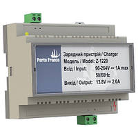 Зарядний пристрій для АКБ серія Z, АВР PORTO FRANCO CC серія на DIN-рейку, автоматичне введення резерву