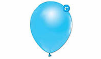 Латексный воздушный шар без рисунка Balonevi Голубой, 6"15 см
