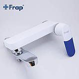 Змішувач для ванни Frap F3234, білий/хром, фото 5