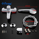 Змішувач для ванни Frap F3245, білий/хром, фото 7