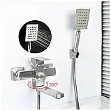 Змішувач для ванни Frap F32802, нержавіюча сталь, фото 2