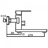 Змішувач для ванни Frap F32802, нержавіюча сталь, фото 7