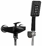 Змішувач для ванни Frap F3257, чорний/хром, фото 2