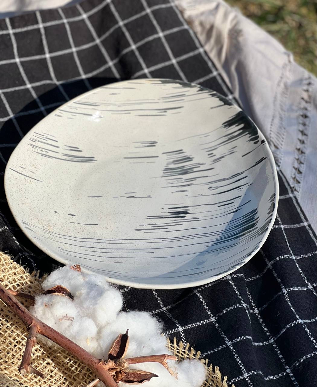 Тарілка для сніданків 500 мл., «Чорний лофт плюс"