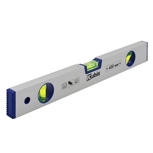 Бульбашковий будівельний рівень 3 капсули, 400 мм професійний Kubis 05-02-1040, фото 1