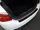 Захисна накладка на задній бампер для BMW 4-series F36 4dr Coupe 2014-2020 /черв.карбон/, фото 5