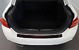 Захисна накладка на задній бампер для BMW 4-series F36 4dr Coupe 2014-2020 /черв.карбон/, фото 6