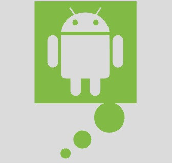 Вінілова наклейка  - Android bubble  розмір 50 см