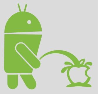 Вінілова наклейка  - Android PA розмір 20 см