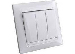 Вимикач 3-й LEMANSO Сакура білий LMR1008 (арт. LMR1008)