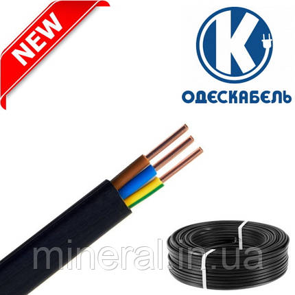 Кабель ВВГ Пнг-ls 3х6 ОДЕСКАБЕЛЬ, Кабель силовий, Моноліт, Мідний, Плоский, Для стаціонарного прокладення, фото 2