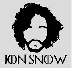 Вінілова наклейка  - Jon Snow 04 розмір 30 см