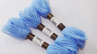 Нитки муліне для вишивки акрил блакитний №16 (16 м)