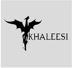 Вінілова наклейка  - Khaleesi розмір 20 см