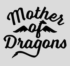 Вінілова наклейка  - Mother of Dragons розмір 30 см