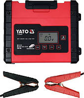 Зарядний мережевий прилад з дисплеєм LCD 230В до акумуляторів 12V-2/8/15А Yato YT-83003 (Польща)