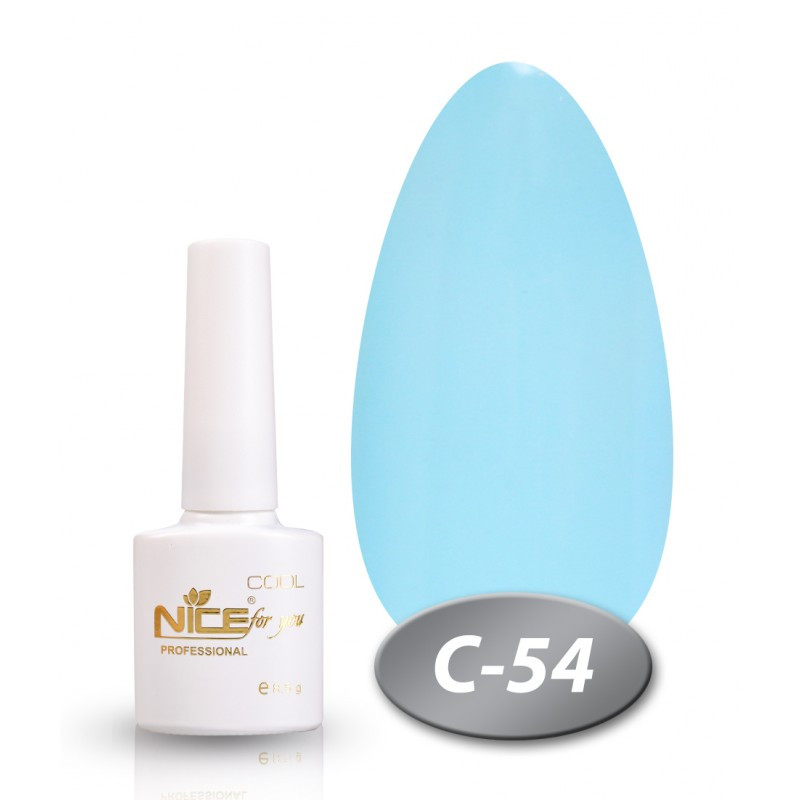 Гель-лак Nice for You COOL C-054 блакитний 8,5 мл