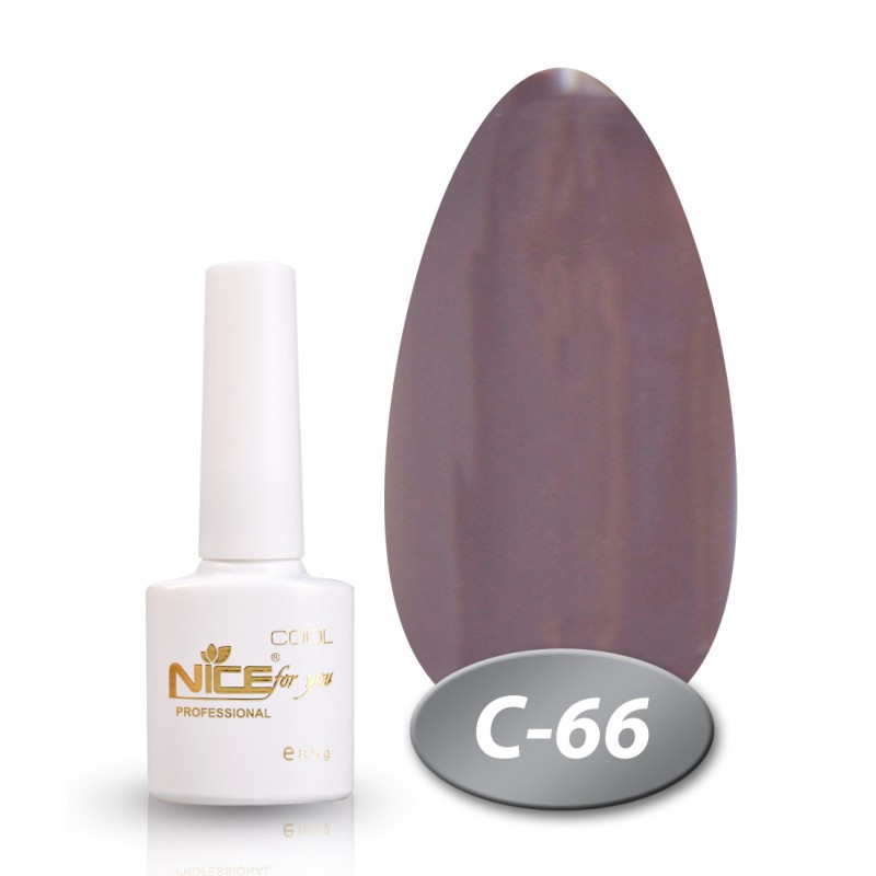 Гель-лак Nice for You COOL C-066 тёмно-фиолетовый 8,5 мл