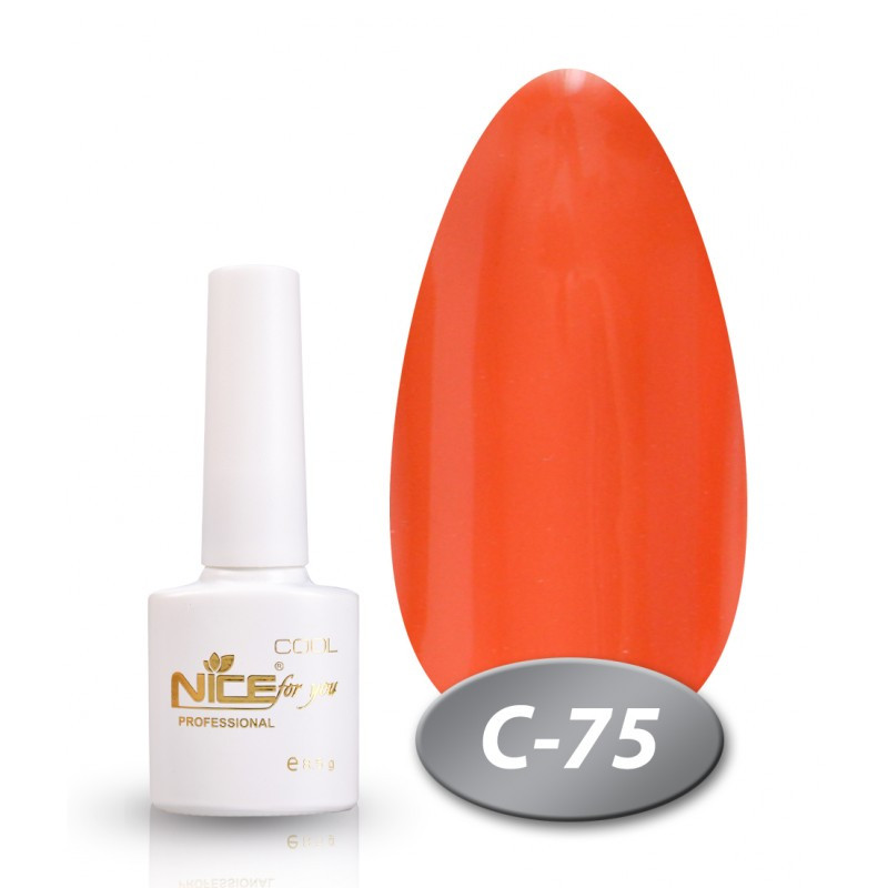 Гель-лак Nice for You COOL C-075 красный 8,5 мл