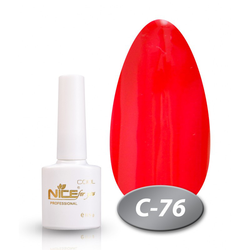 Гель-лак Nice for You COOL C-076 червоний 8,5 мл