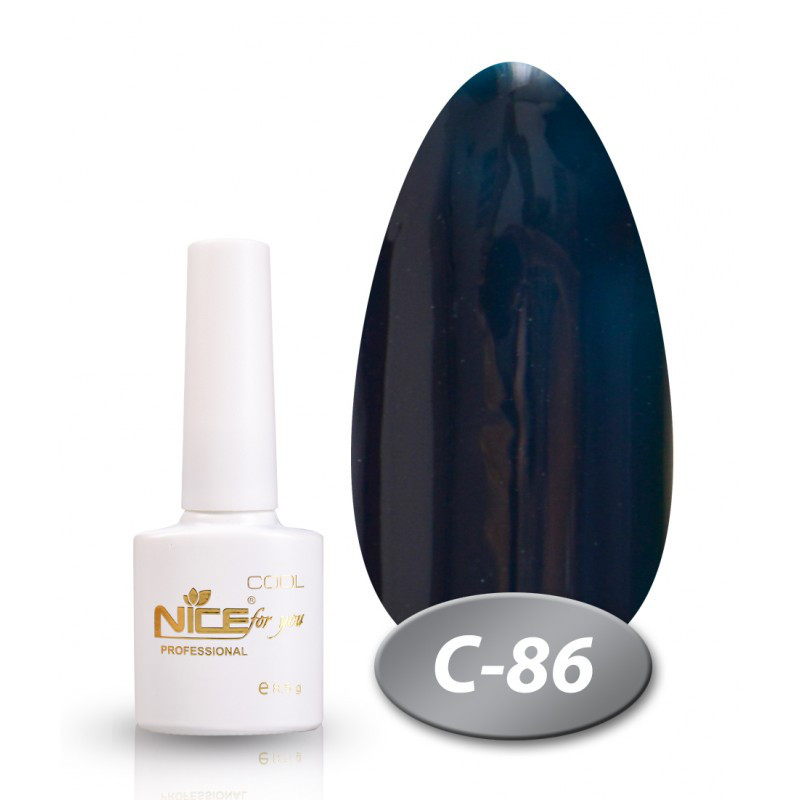 Гель-лак Nice for You COOL C-086 синій 8,5 мл