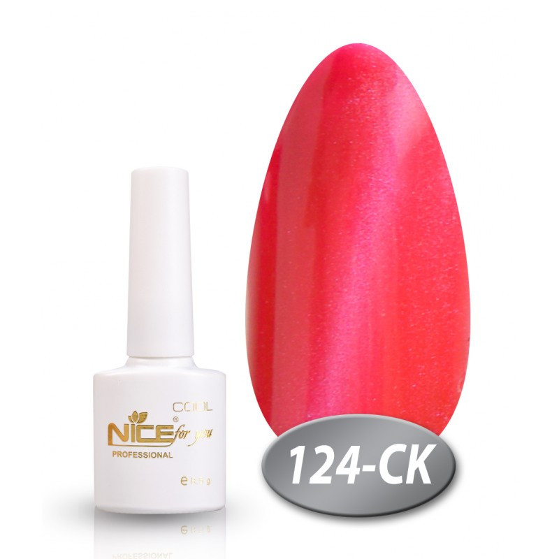 Гель-лак Nice for You COOL Котяче око CК-124 красный 8,5 мл